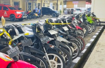 Baran Bukti Puluhan Motor Bodong